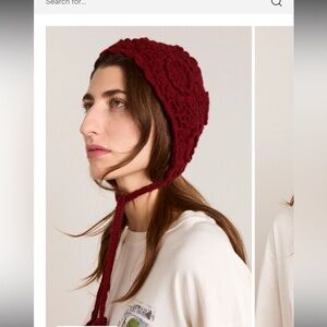 Damson Madder Chrochet Bonnet